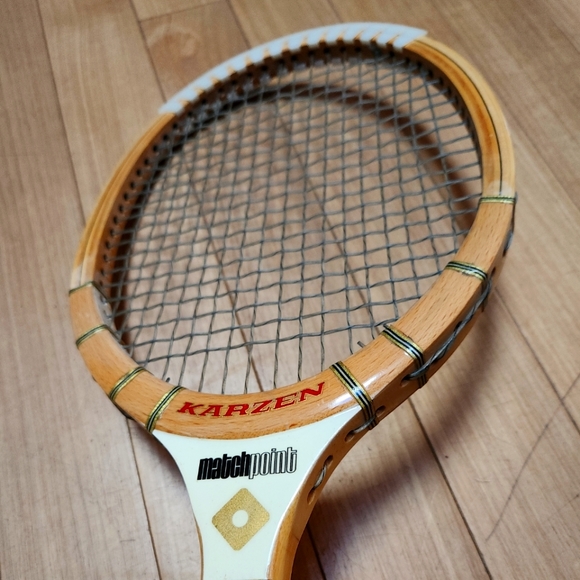 Vintage Japanese Karzen Matchpoint Wood Tennis Racquet Excellent Condition - Picture 1 of 7